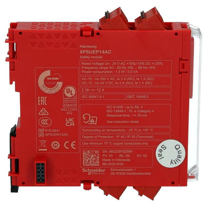 Реле безпеки Schneider Electric Harmony XPSUEP14AC