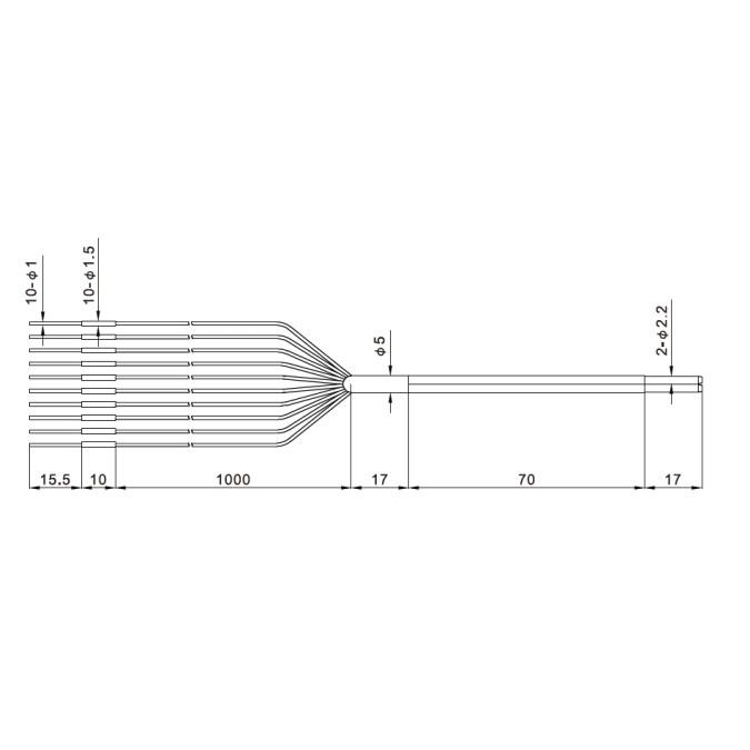 Оптоволоконний кабель Akusense PD-S10Q1.5-100