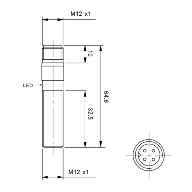 Індуктивний датчик Akusense TPF12-02PR-E2