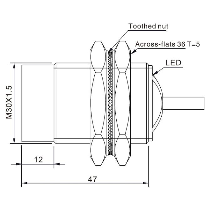 Індуктивний датчик Akusense TSN30-15PC