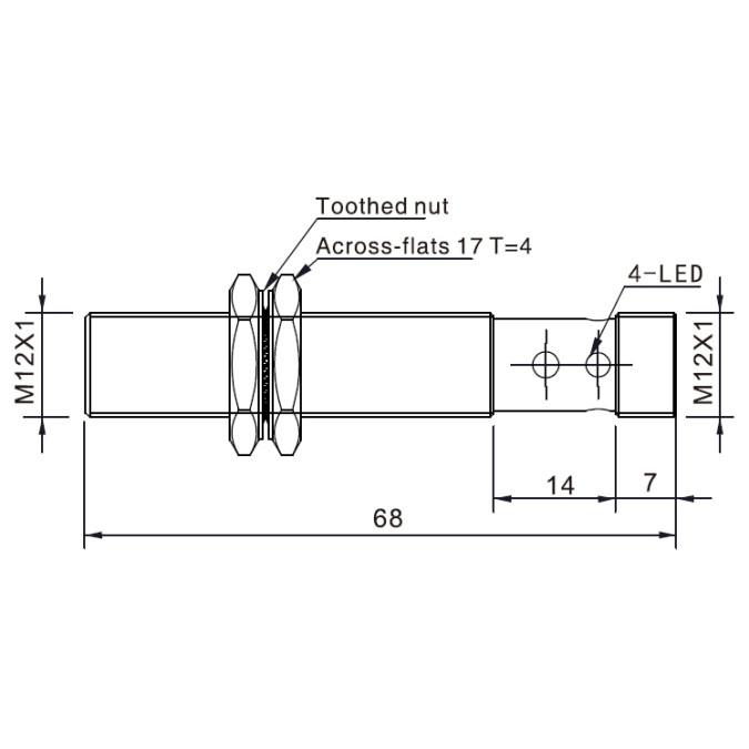 Індуктивний датчик Akusense TYF12-06PC-E2