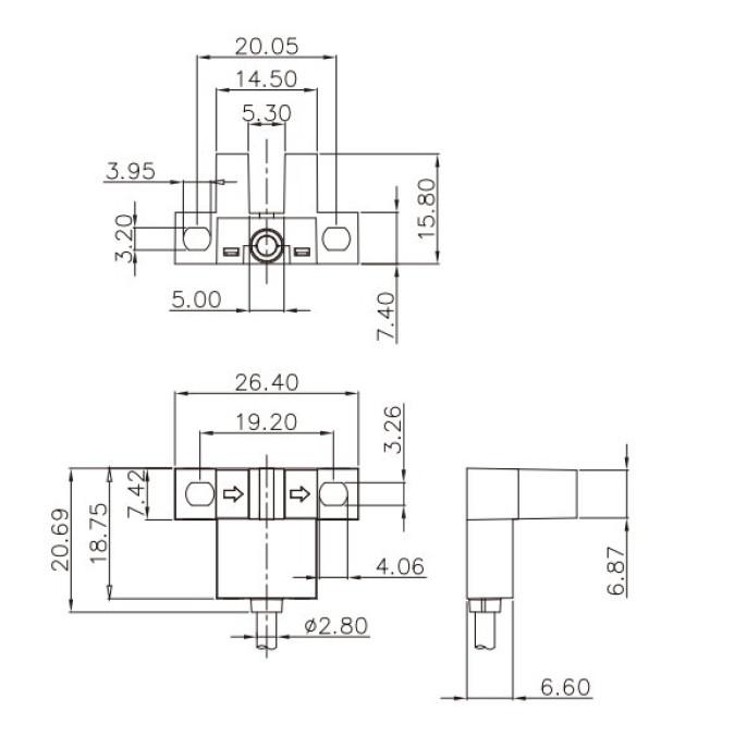 Щілинний датчик Akusense SL-305P-KW