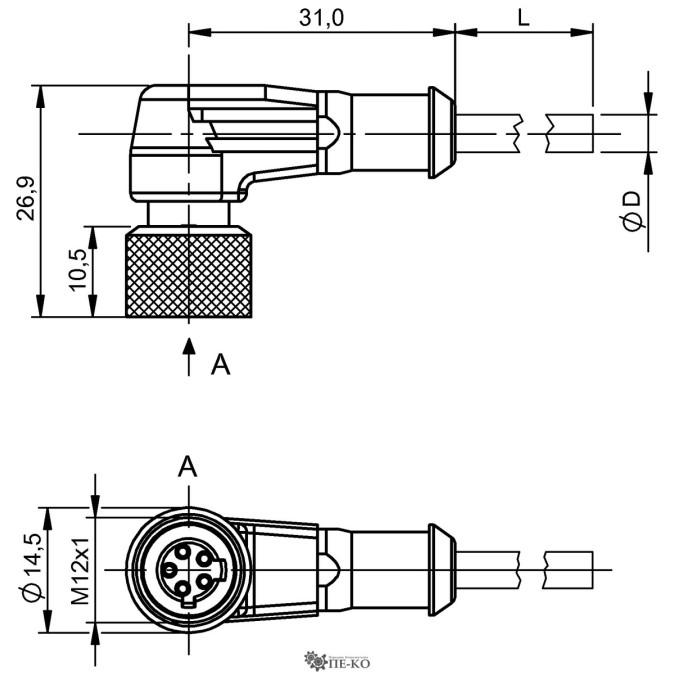 Кабель для датчиків Balluff BCC0095 (BKS-S 80-W-PU-05)