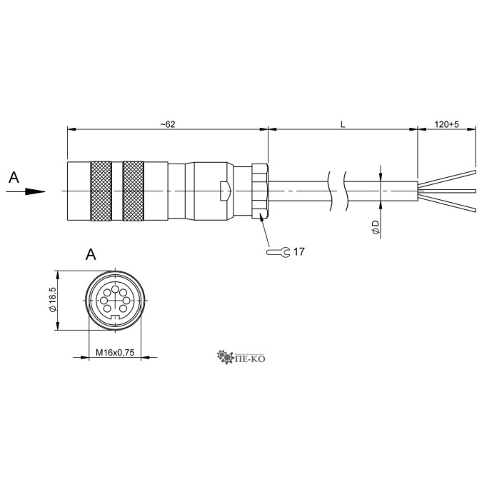 Кабель для датчиків Balluff BCC00Z8 (BKS-S147M-10)