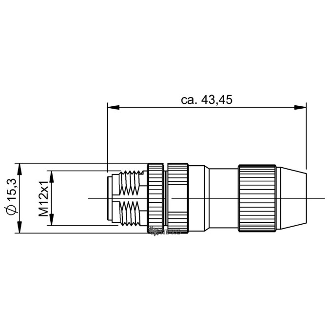 Роз'єм для датчиків Balluff BCC02H9 (BKS-S109-RT14)