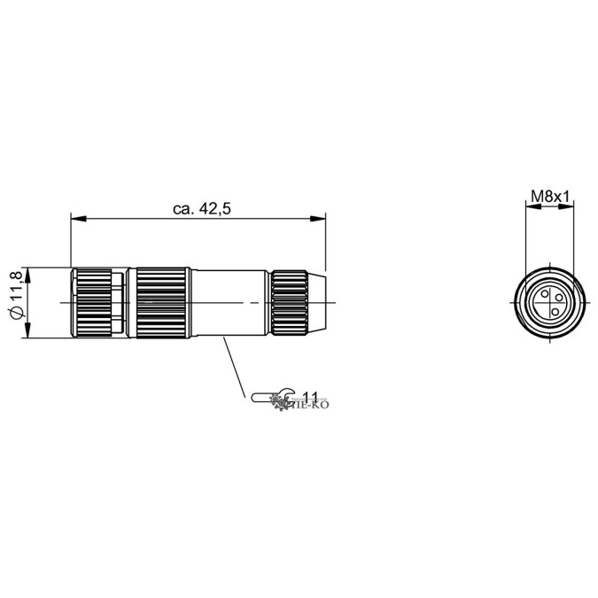 Роз'єм для датчиків Balluff BCC02HC (BKS-S111-RT13)