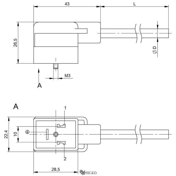 Кабель для датчиків Balluff BCC0403 (BCC VB23-0000-10-055-VX8350-050)