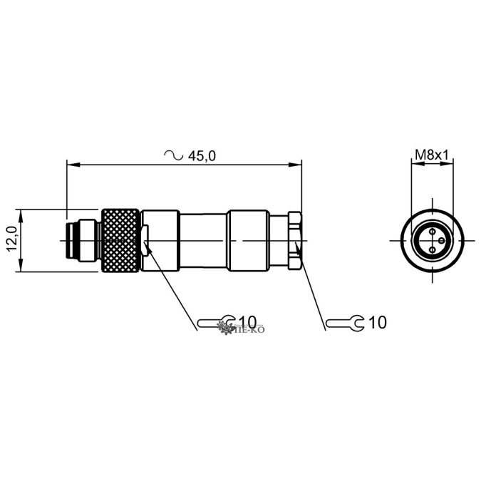Роз'єм для датчиків Balluff BCC06YZ (BCC M333-0000-20-000-34X325-000)