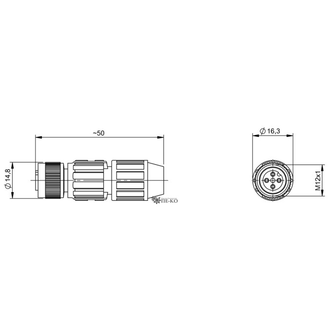 Роз'єм для датчиків Balluff BCC06ZY (BCC M435-0000-1A-000-43X434-000)
