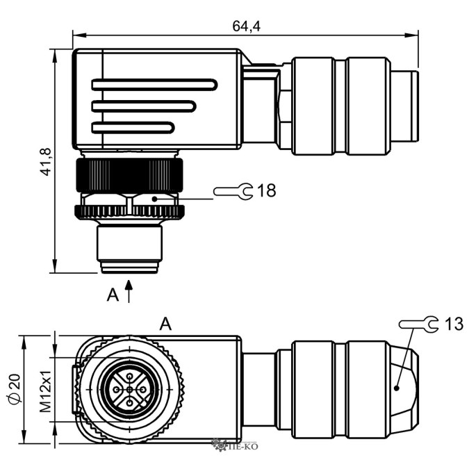 Роз'єм для датчиків Balluff BCC0716 (BCC M485-0000-2B-000-01X575-000)