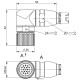 Роз'єм для датчиків Balluff BCC08HK (BCC M68L-0000-10-000-54XLA0-000)
