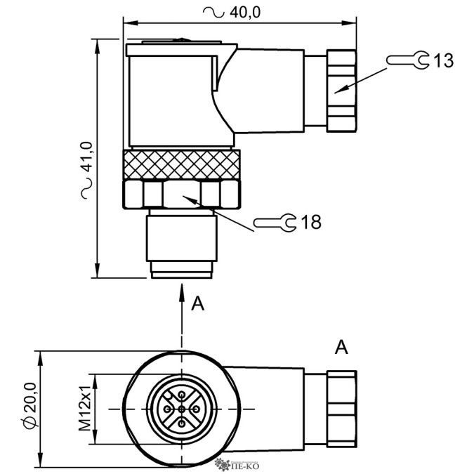 Роз'єм для датчиків Balluff BCC097M (BCC S445-0000-2A-000-41X575-000)