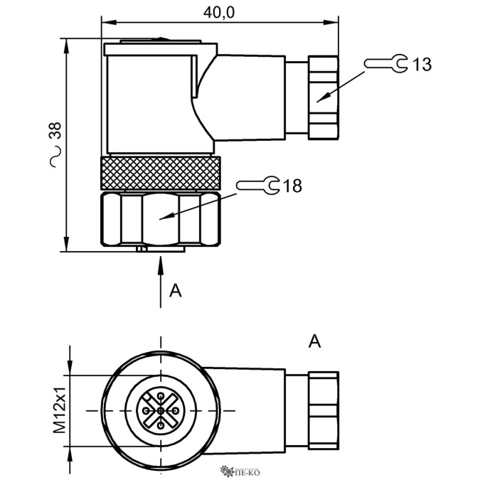 Роз'єм для датчиків Balluff BCC097T (BCC S445-0000-1A-000-41X575-000)