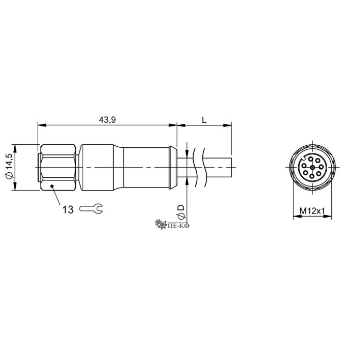 Кабель для датчиків Balluff BCC09JJ (BCC S418-0000-1A-069-PS8825-100-C002)