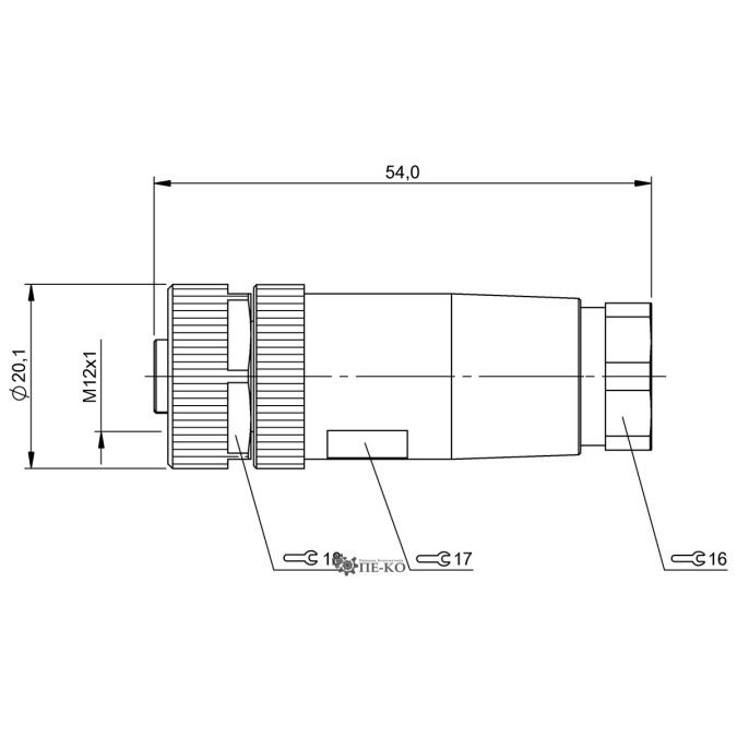 Роз'єм для датчиків Balluff BCC0A03 (BCC M438-0000-1A-000-51X850-000)