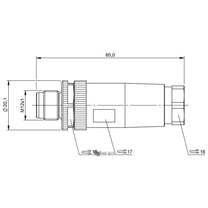 Роз'єм для датчиків Balluff BCC0A04 (BCC M438-0000-2A-000-51X850-000)
