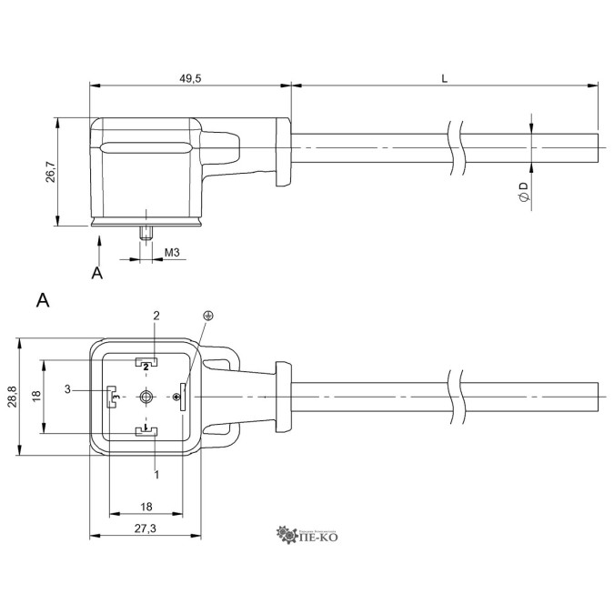 Кабель для датчиків Balluff BCC0AA4 (BCC PA04-0000-10-096-PX0550-050)