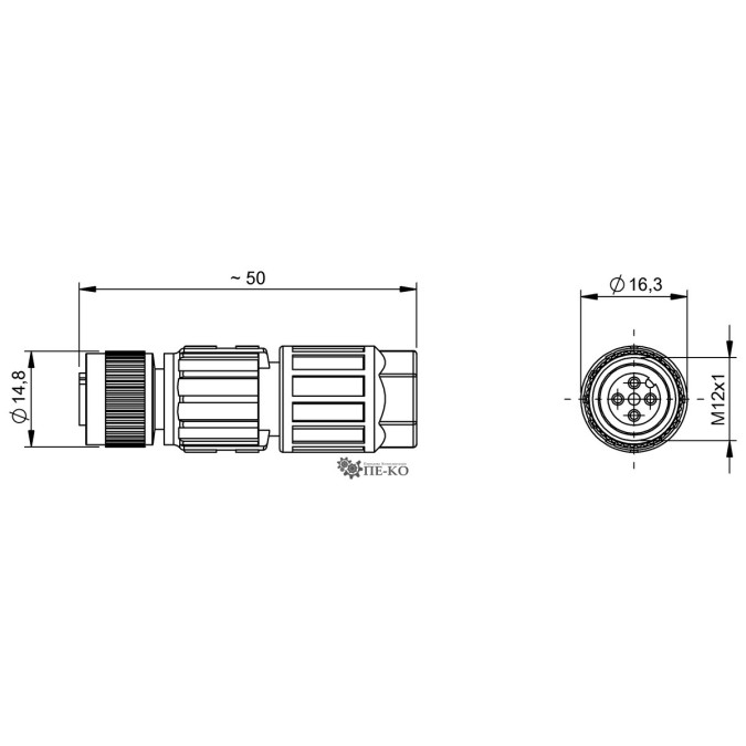 Роз'єм для датчиків Balluff BCC0FJM (BCC M435-0000-1A-000-43X475-000)