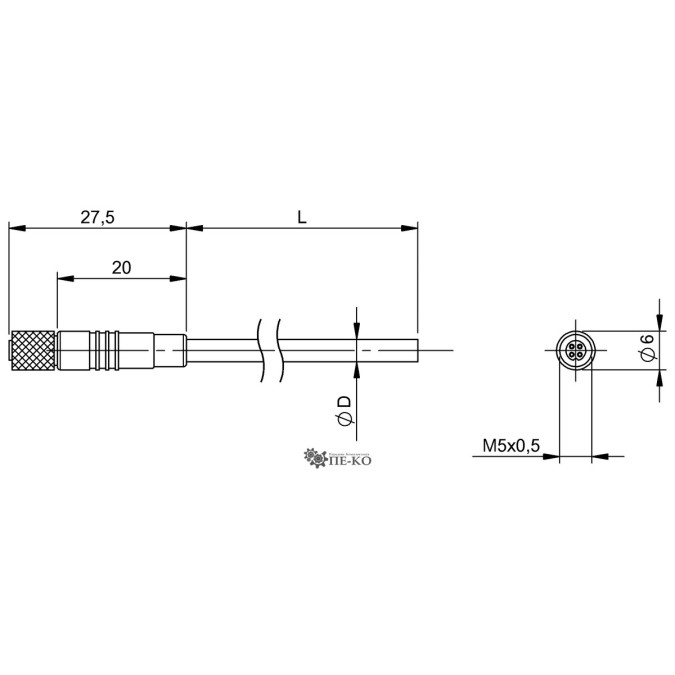 Кабель для датчиків Balluff BCC0HEL (BCC M214-0000-10-001-PX0314-030)