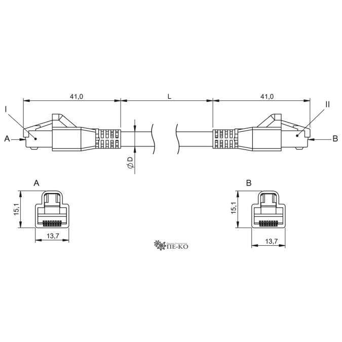 Кабель для датчиків Balluff BCC0HNM (BCC E894-E894-90-339-ES24N9-010)