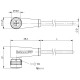 Кабель для датчиків Balluff BCC0KNF (BCC M425-0000-1A-003-PX0434-050-C003)
