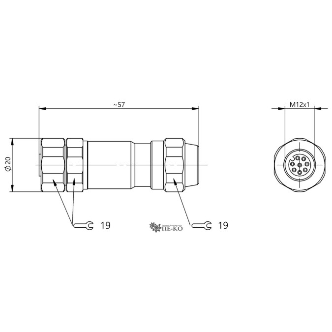 Роз'єм для датчиків Balluff BCC0KRR (BCC S478-0000-1A-000-E1X850-000)