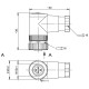 Роз'єм для датчиків Balluff BCC0KW7 (BCC M445-0000-1A-004-51X475-000)
