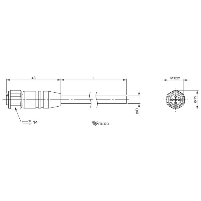 Кабель для датчиків Balluff BCC0LMY (BCC S415-0000-1A-152-PS0525-020)