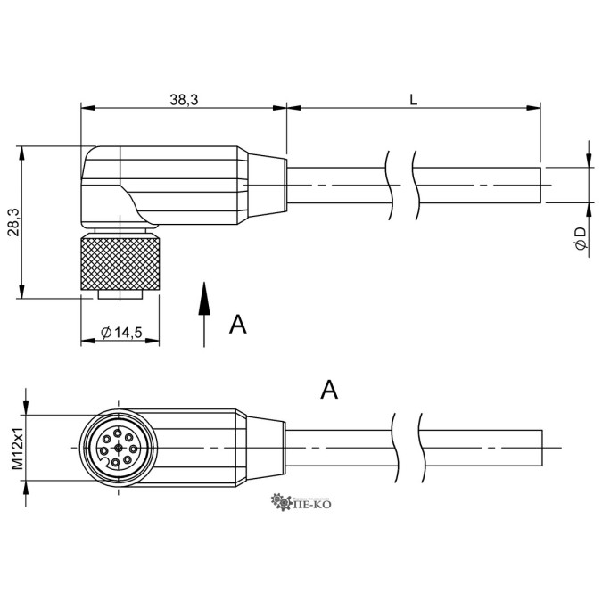 Кабель для датчиків Balluff BCC0LR4 (BCC M428-0000-1A-133-PS0825-050)