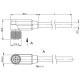 Кабель для датчиків Balluff BCC0LR5 (BCC M428-0000-1A-133-PS0825-100)