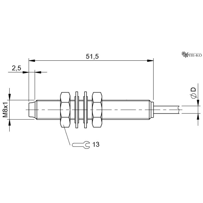 Індуктивний датчик Balluff BAW M08EI-UAD25F-BP03 (BAW000W)