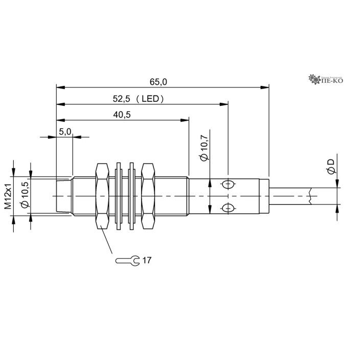 Індуктивний датчик Balluff BAW M12MF2-UAC40F-BP03 (BAW0017)