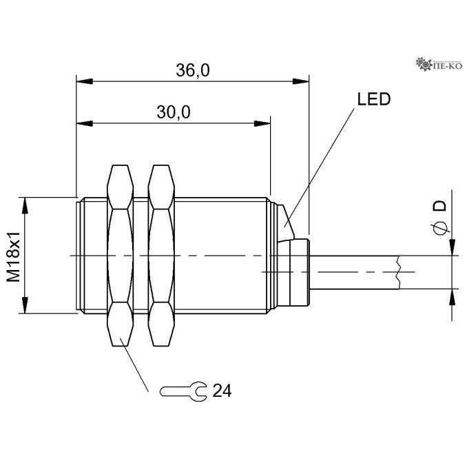 Індуктивний датчик Balluff BAW M18ME-ICC50B-BP03 (BAW001T)