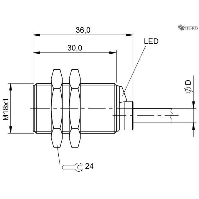 Індуктивний датчик Balluff BAW M18ME-UAC50B-BP03 (BAW0022)