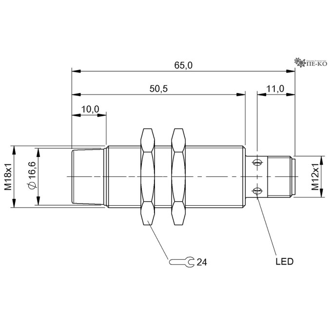 Індуктивний датчик Balluff BAW M18MG-UAC16F-S04G-K (BAW0029)