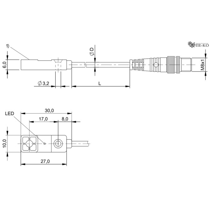 Індуктивний датчик Balluff BAW R03KC-UAE40B-BP00,3-GS49 (BAW0031)