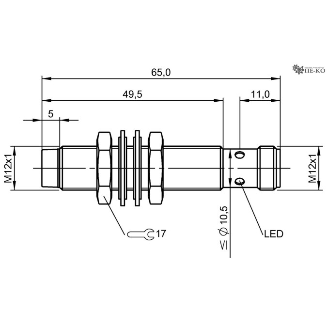 Індуктивний датчик Balluff BAW M12MH1-ICC40F-S04G (BAW003N)