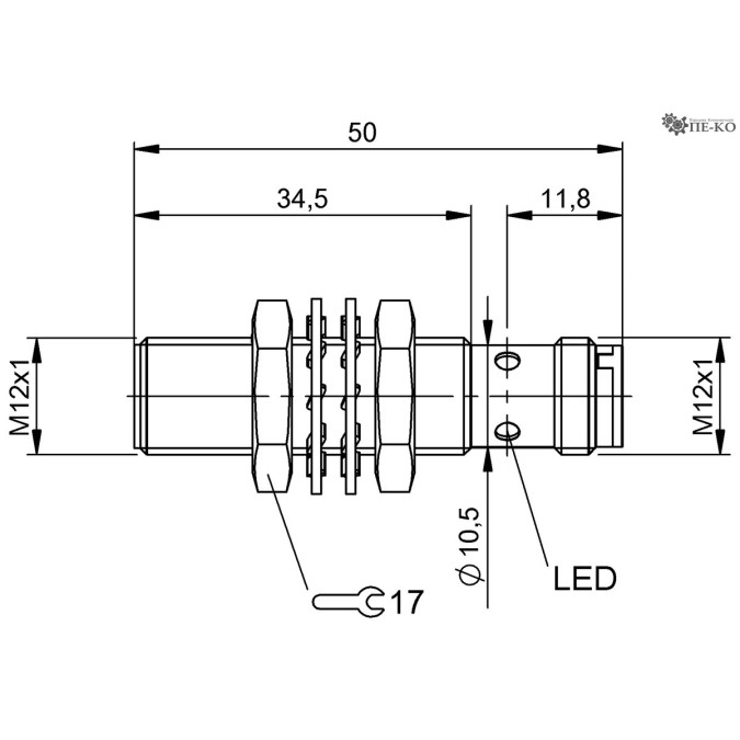 Індуктивний датчик Balluff BAW M12MF-ICC35C-S04G (BAW0069)
