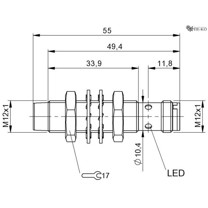 Індуктивний датчик Balluff BAW M12MF-ICC70G-S04G (BAW006C)