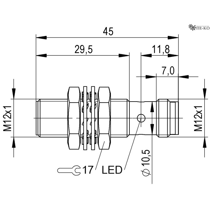 Індуктивний датчик Balluff BAW M12ME-UAC20C-S04G (BAW006H)