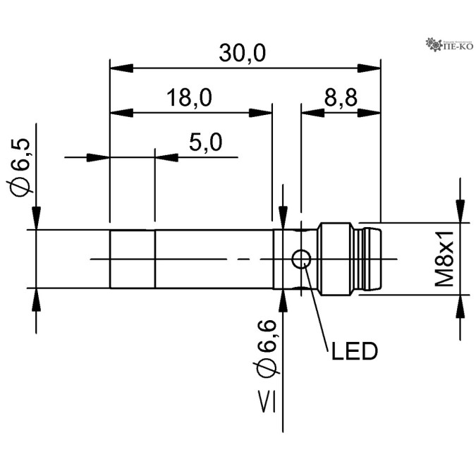 Індуктивний датчик Balluff BES G06EB-PSC40F-S49G (BES0005)