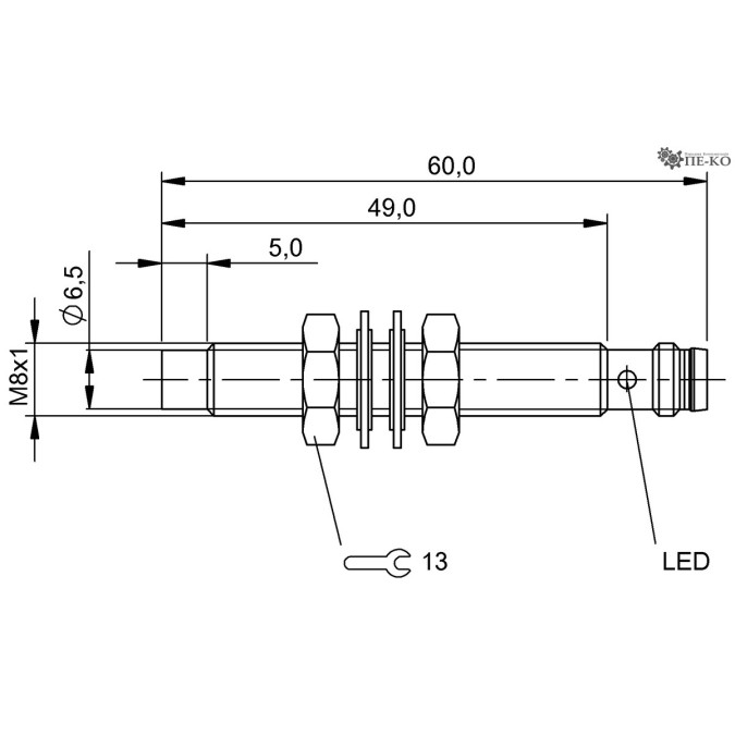 Індуктивний датчик Balluff BES M08EH-POC40F-S49G (BES001F)