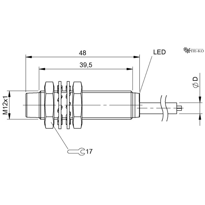 Індуктивний датчик Balluff BES M12MG-PSC80F-BV02 (BES004M)