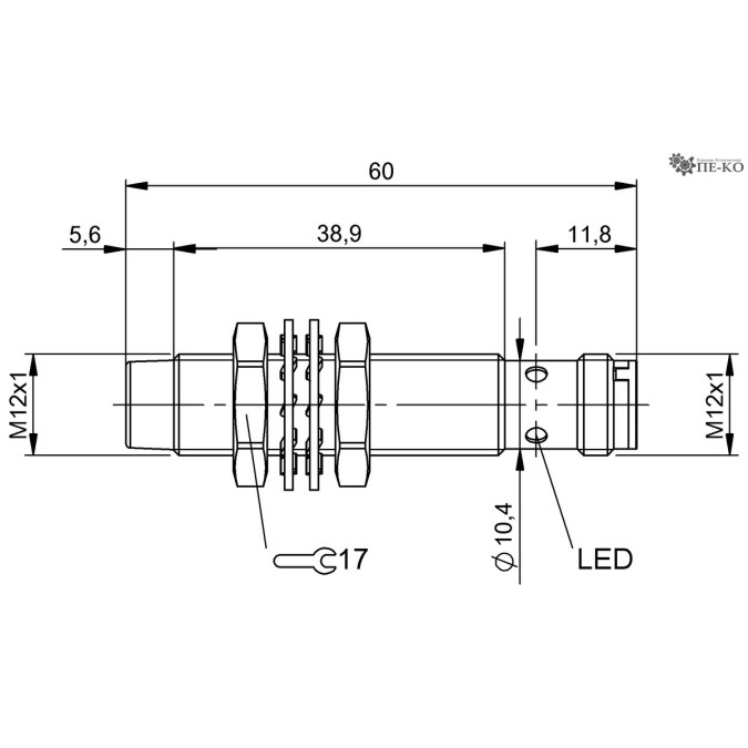 Індуктивний датчик Balluff BES M12MG-PSC80F-S04G (BES004N)