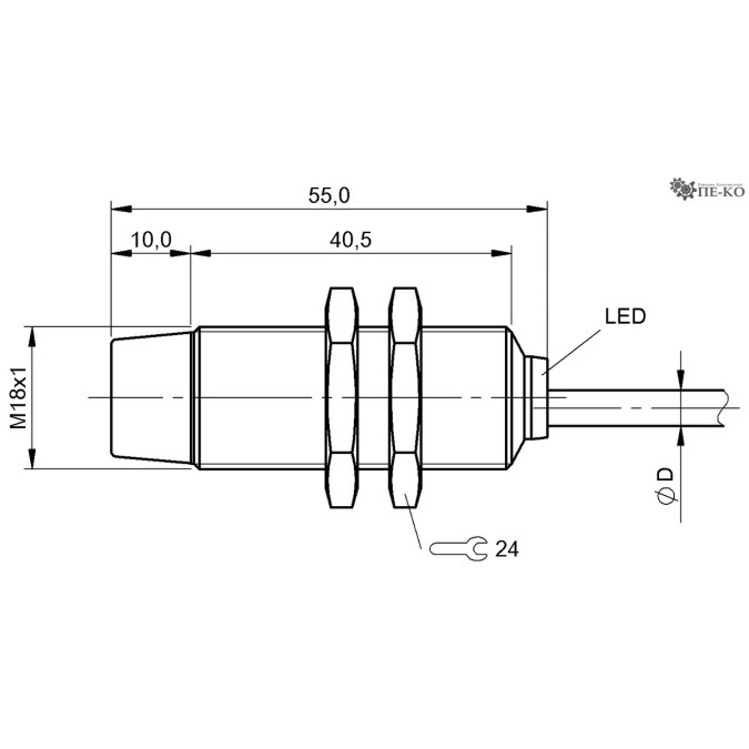 Індуктивний датчик Balluff BES M18MG-NSC16F-BV02 (BES006P)
