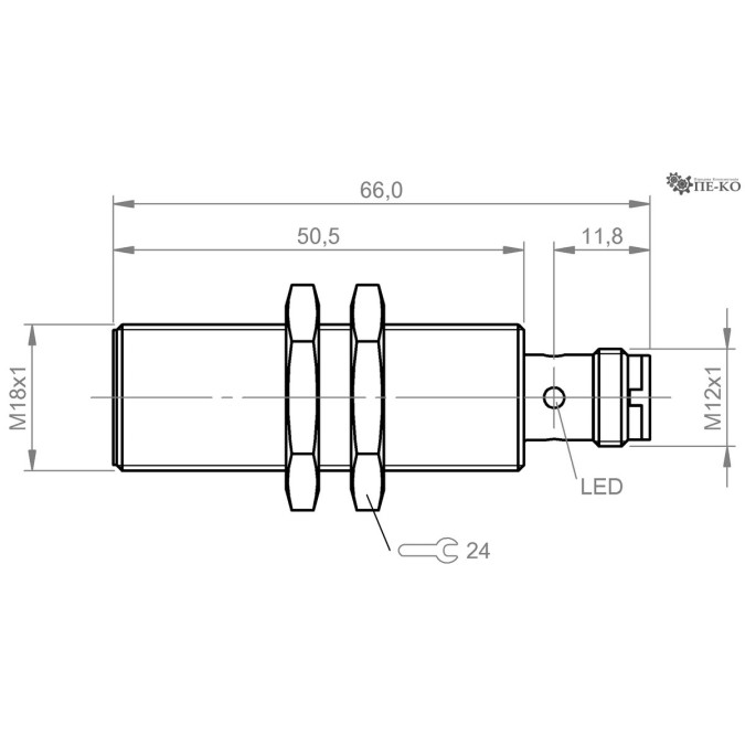 Індуктивний датчик Balluff BES M18MI-NSC80B-S04G (BES007L)