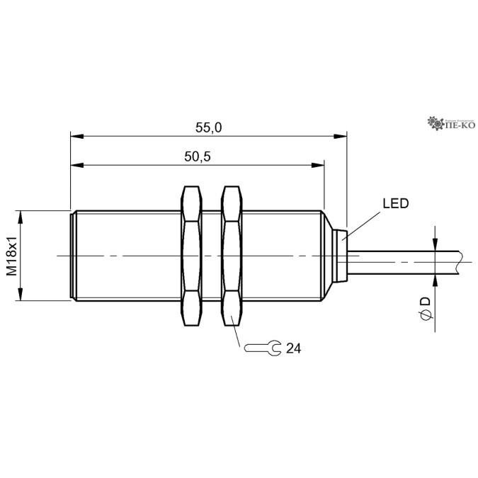 Індуктивний датчик Balluff BES M18MI-PSC50B-BP05 (BES0081)