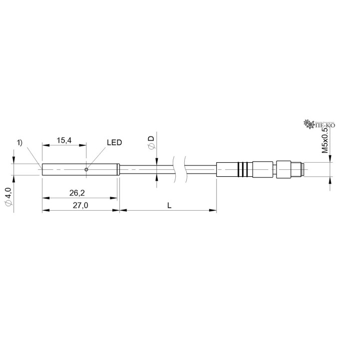 Індуктивний датчик Balluff BES 516-3007-G-E4-C-S26-00,2 (BES00J8)