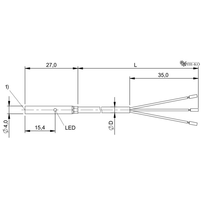 Індуктивний датчик Balluff BES 516-3018-G-E4-C-PU-05 (BES00KJ)