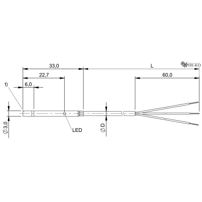 Індуктивний датчик Balluff BES 516-3048-G-E4-C-PU-05 (BES00MF)